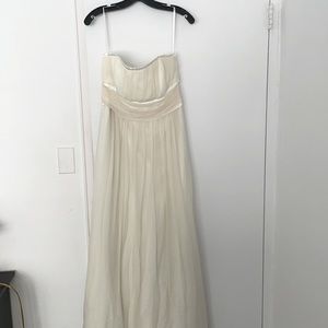 Thread (old brand) white strapless dress